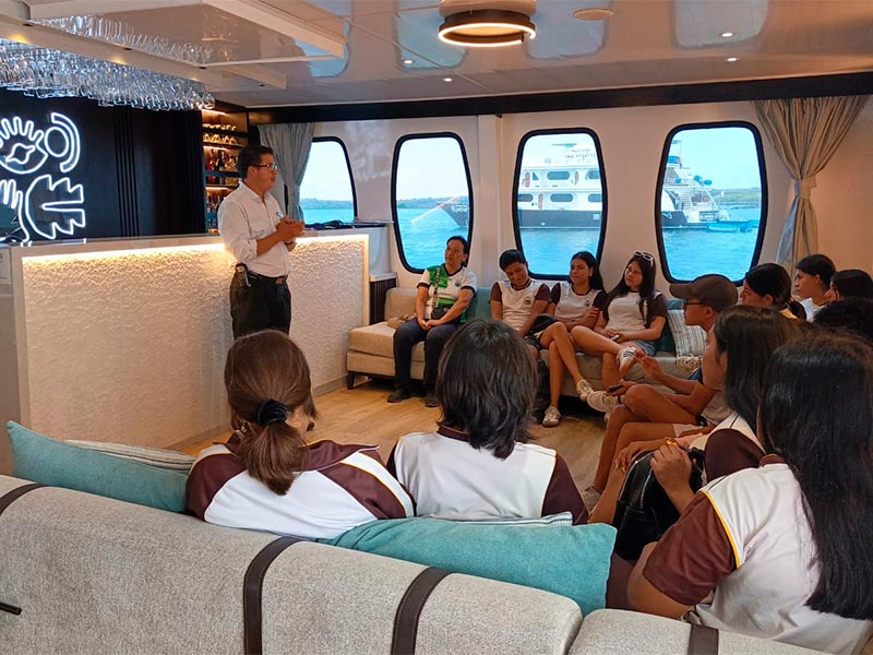 Galaxy Cruises Education for the Future program students on free cruise